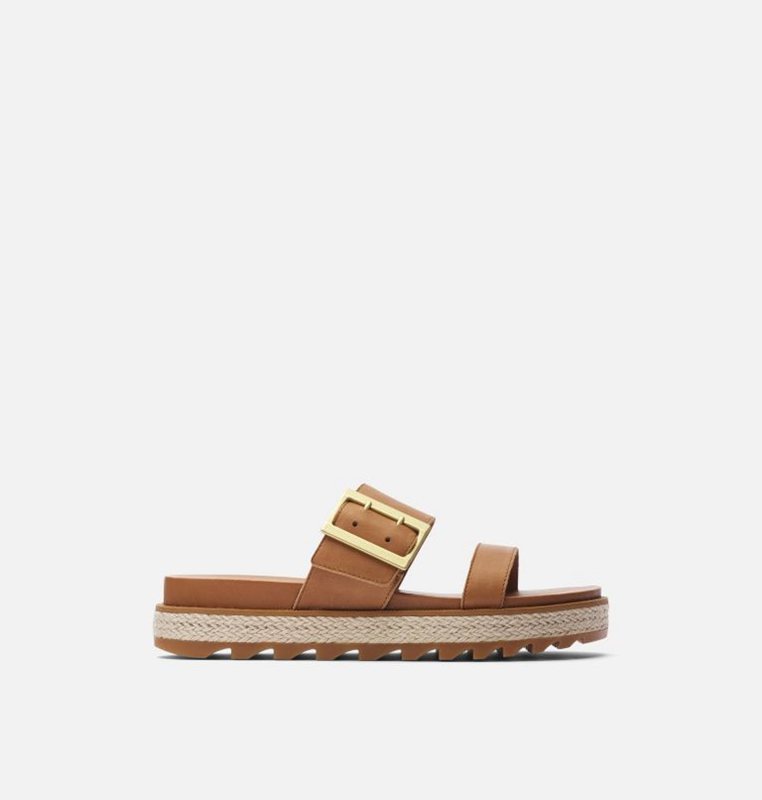 Sorel Dam Slides Brun - Roaming™ Buckle Jute - GVZ-435809